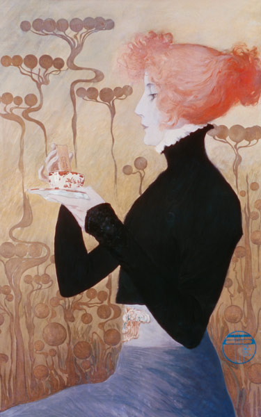 Portrait of Sarah Bernhardt de Manuel Orazi