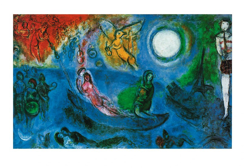 El Concierto - (MCH-269) - Poster Chagall de Marc Chagall