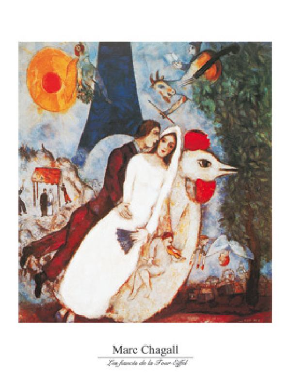 Los novios  - (MCH-622) - Poster de Marc Chagall
