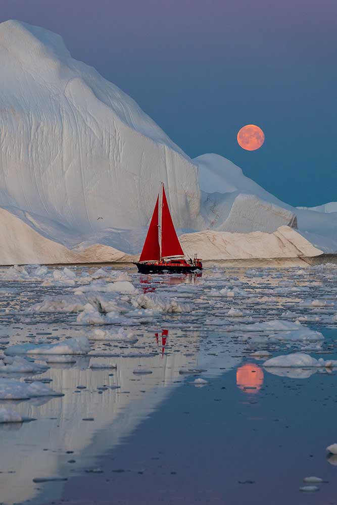 Greenland night de Marc Pelissier
