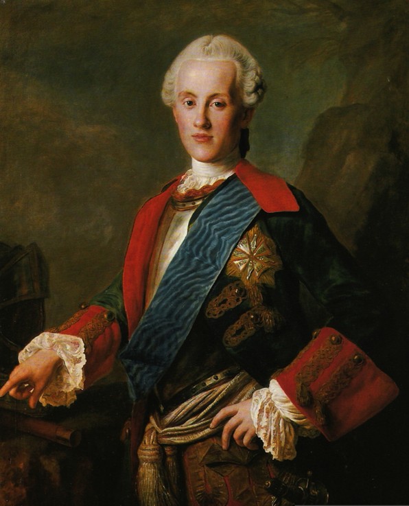 Portrait of Prince Karl Christian Joseph of Saxony, Duke of Courland (1733-1796) de Marceli Bacciarelli