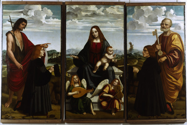 Marco d Oggiono, Crespi-Triptychon     . de Marco D'Oggiono
