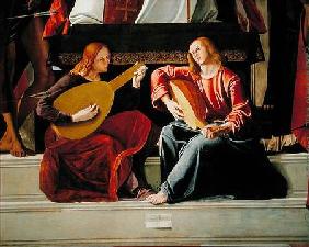 The angel musicians, from the altarpiece of Saint Ambrose