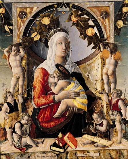 The Virgin and Child Surrounded by Eight Angels de Marco Zoppo