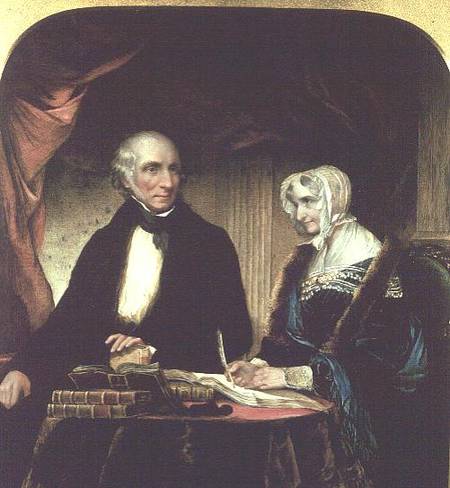 Portrait of William and Mary Wordsworth de Margaret Gillies