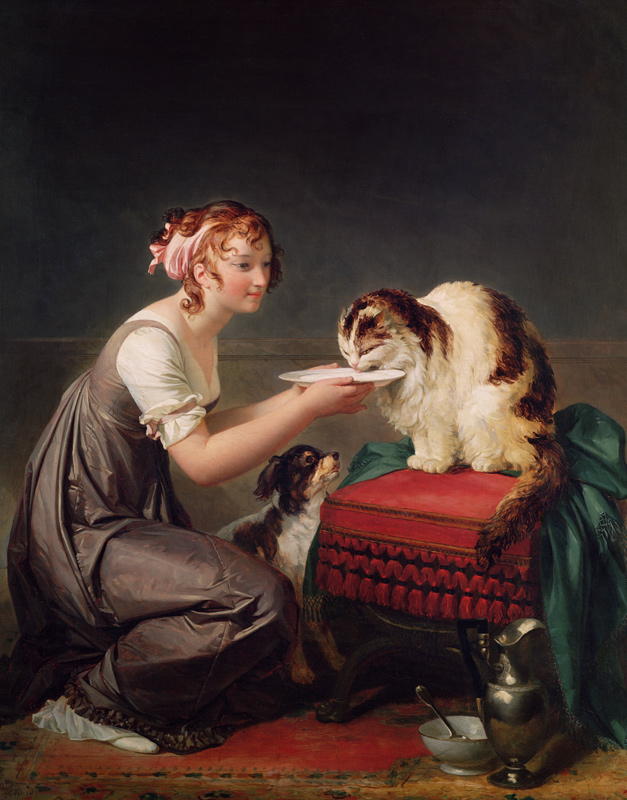 The Cat''s Lunch de Marguerite Gérard