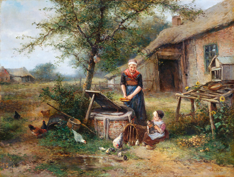 Auf dem Bauernhof. de Mari Johann M.Henri Ten Kate