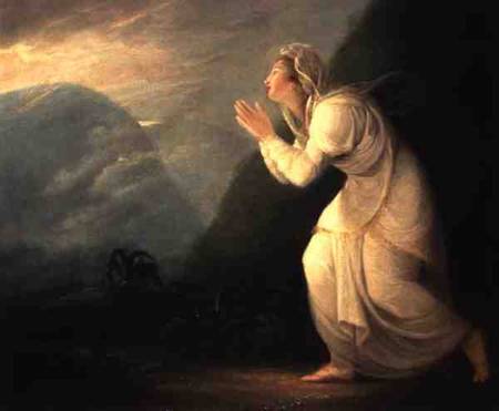 Persian Lady Worshipping the Rising Sun de Maria Hadfield Cosway
