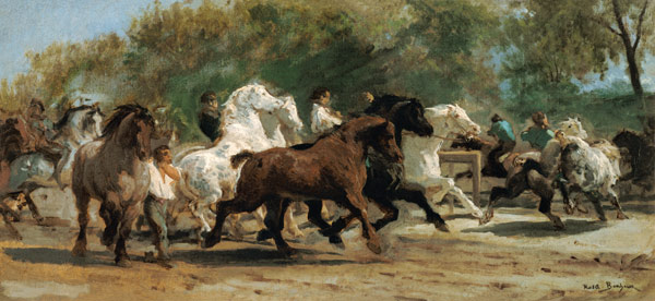 Study for the Horsemarket de Maria-Rosa Bonheur