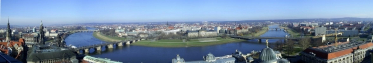 Panoramablick über Elbe in Dresden de Maria Steinwehr