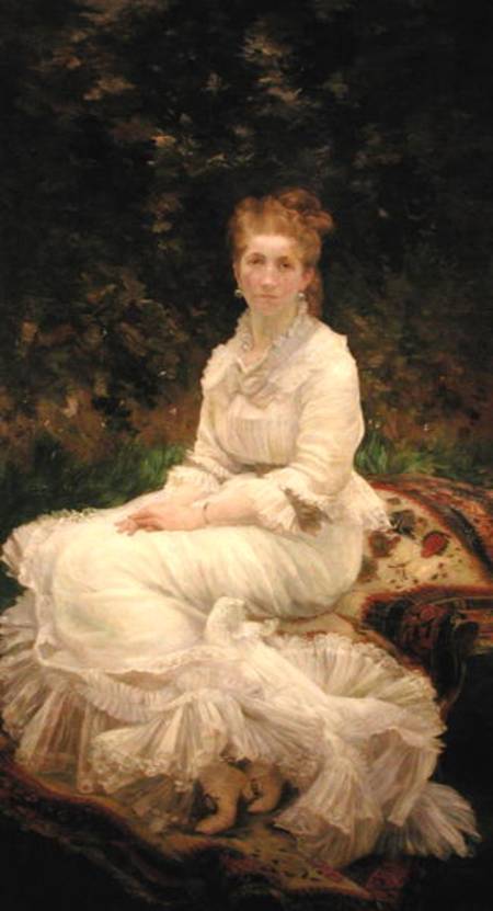 The Woman in White de Marie Bracquemond