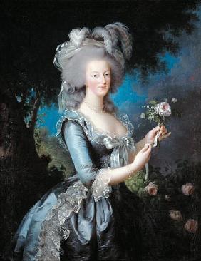 Marie-Antoinette de Lorraine-Habsbourg, reine de France, dit Marie-Antoinette à la rose
