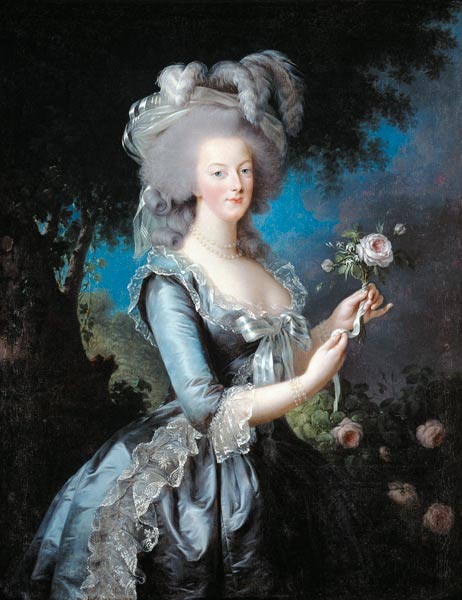 Marie-Antoinette de Lorraine-Habsbourg, reine de France, dit Marie-Antoinette à la rose de Marie Elisabeth-Louise Vigée-Lebrun