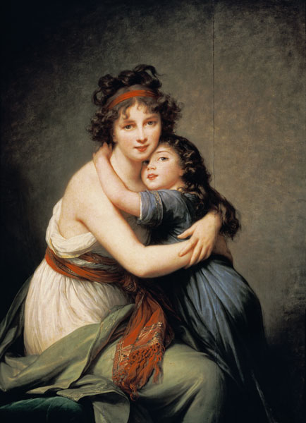 The artist with her daughter de Marie Elisabeth-Louise Vigée-Lebrun
