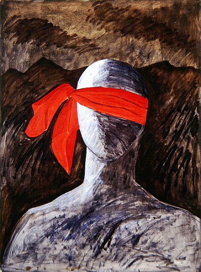 Les Gastons I, 1990 (oil on paper)  de Marie  Hugo