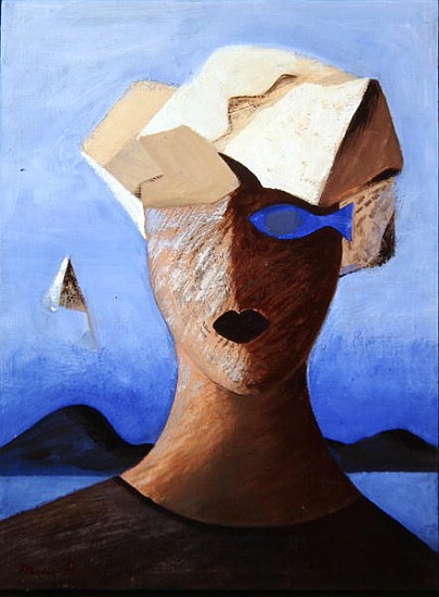 Ouranopoulis, 1993 (tempera on wood)  de Marie  Hugo