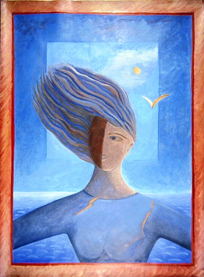 Zoe de la Mer, 1993 (oil on paper)  de Marie  Hugo