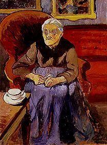 Portrait of an old woman.