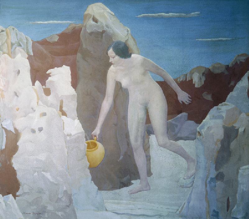 The spring, 1935 (oil on canvas) de Mario Broglio