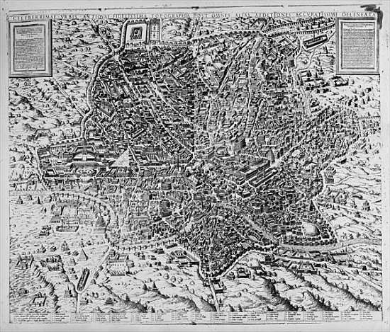 Map of Rome de Mario Cartaro