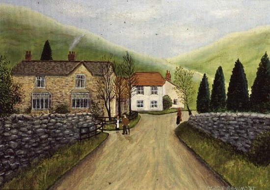 A Country Lane with Stone Walls, 1987  de Mark  Baring