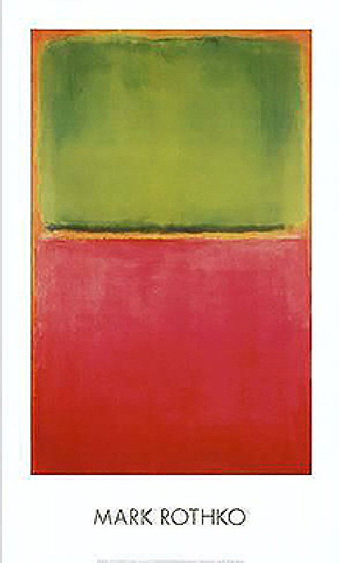 Untitled (Green, Red on Orange) de Mark Rothko
