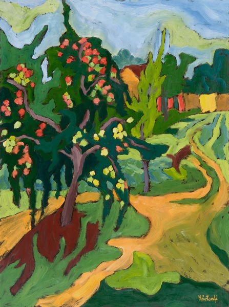 Appletree, 2006 (oil on board)  de Marta  Martonfi-Benke