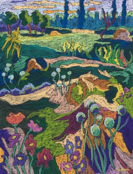 July Terrain, 2008 (pastel on paper)  de Marta  Martonfi-Benke