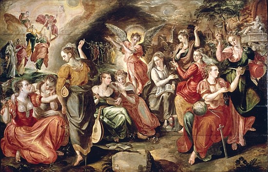 The Wise and the Foolish Virgins de Marten de Vos