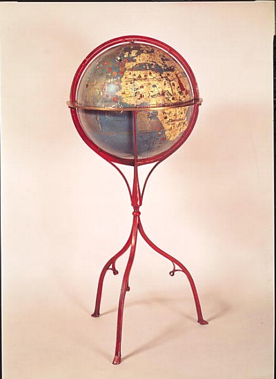 Terrestrial Globe, showing the Indian Ocean, made in Nuremberg, 1492 (see also 158163 and 158166) de Martin Behaim
