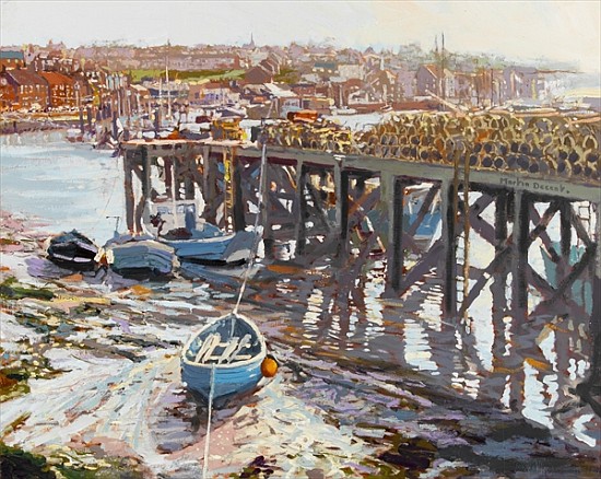 Low Tide (Whitby, North Yorkshire) 2006 (oil on board)  de Martin  Decent