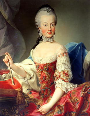 Archduchess Maria Amalia Habsburg-Lothringen, (1746-1804), eighth child of Empress Maria Theresa of de Martin II Mytens or Meytens