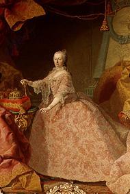 Maria Theresia in the lace dress. de Martin Mytens