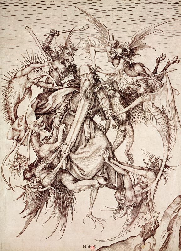 The Temptation of St. Anthony (engraving) de Martin Schongauer