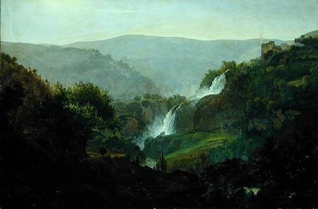 Waterfall near Tivoli de Martin von Rohden