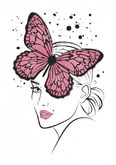 Butterfly Girl Pink