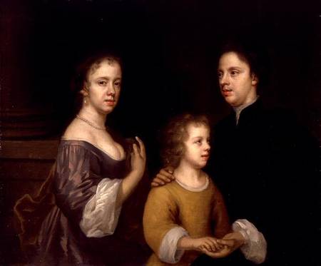 Self Portrait with Husband and Son de Mary Beale