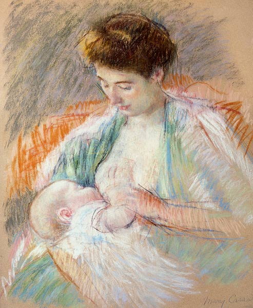 Mother Rose Nursing Her Child de Mary Cassatt