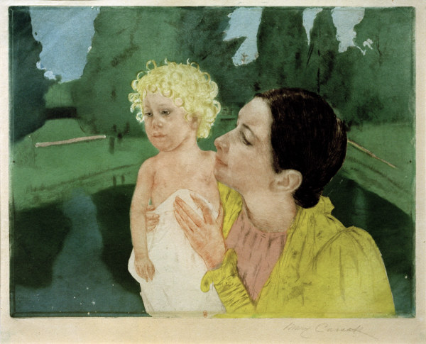 Cassatt / Woman Playing with a Child de Mary Cassatt