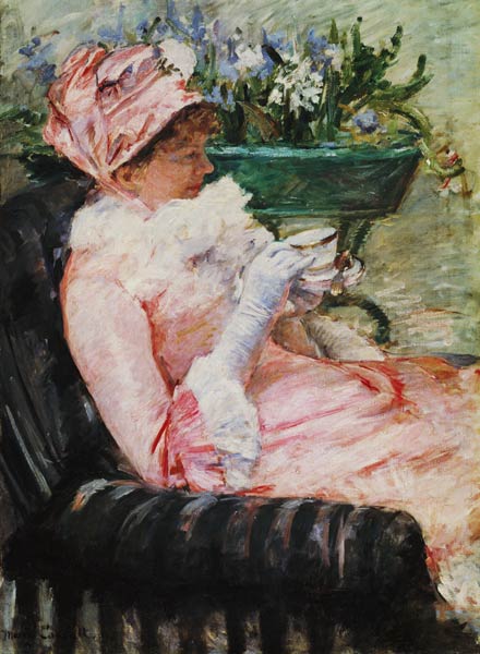 Lady at the tea de Mary Cassatt
