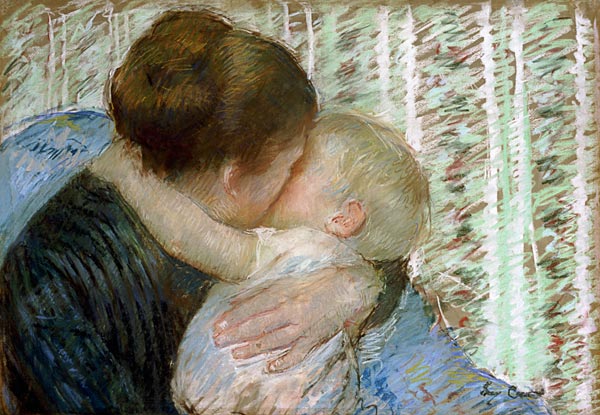 Der Gute-Nacht-Kuss. de Mary Cassatt