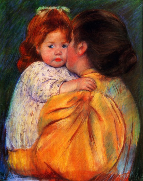 Maternal Kiss de Mary Cassatt