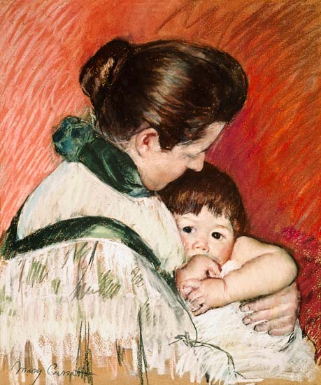 Mother and child (Thomas, the thumb-sucker) de Mary Cassatt