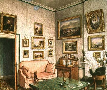 Col. Norcliffe's study at Langton Hall de Mary Ellen Best