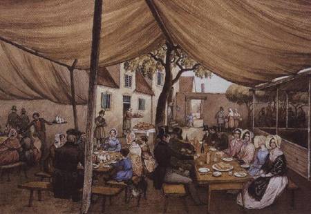 An Outdoor Cafe in Germany, probably at Speyer de Mary Ellen Best