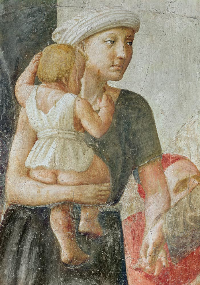St.Peter Gives Alms de Masaccio