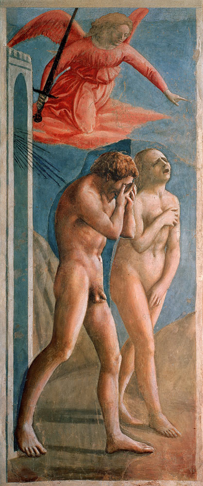 Expulsión del paraíso de Masaccio