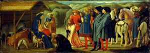 The adoration of the kings (of an Altarpredella) de Masaccio