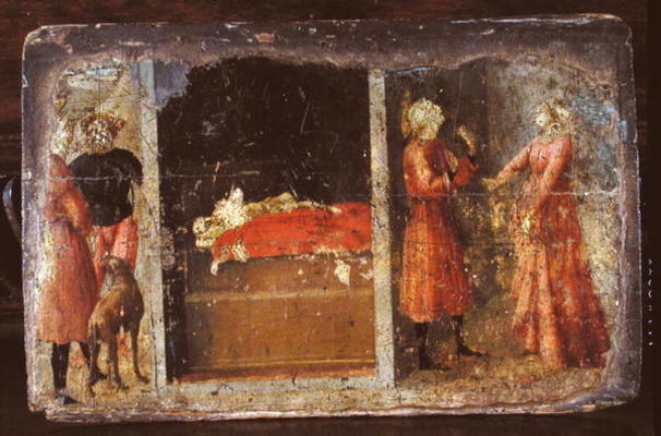 Life of St. Julian, predella fragment (tempera on panel) de Masaccio