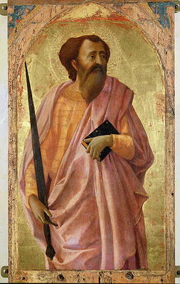 St. Paul, 1426 (tempera on panel) de Masaccio